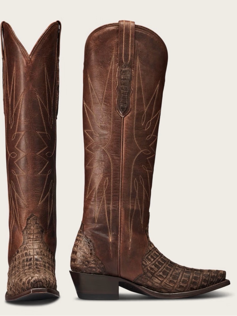 Tecovas | Loretta Truffle Caiman Exotic Boots | Size 12 - SOLD OUT 🤎🍂 - Picture 2 of 9